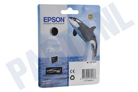 Epson  Inktcartridge T7608 Matte Black