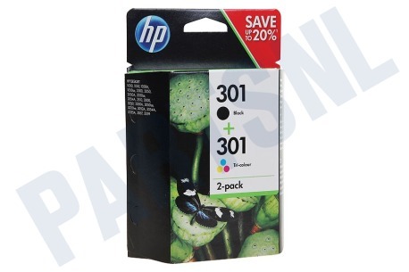 Hewlett Packard  HP 301 Combi Black + Color N9J72AE