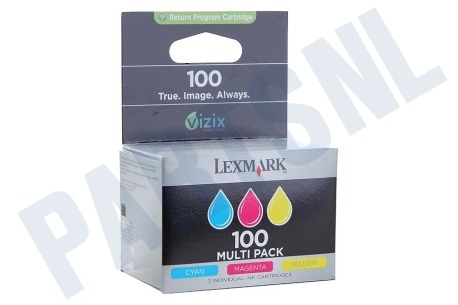 Lexmark  Inktcartridge No. 100 Multipack 3 kleuren