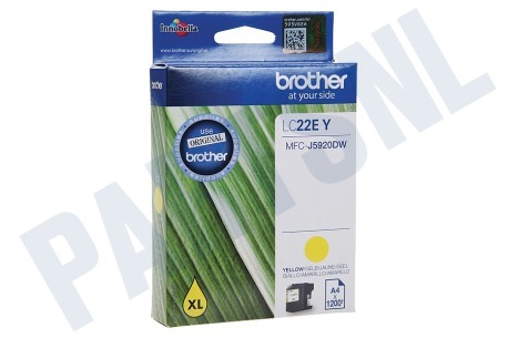 Brother  LC-22E Y Inktcartridge LC22E Yellow XL