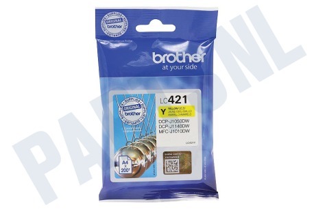 Brother  LC-421Y Brother Inktcartridge LC421Y Standard Capacity