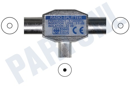 BMS  Radio-splitter SPLITTER (R) METAL COAX