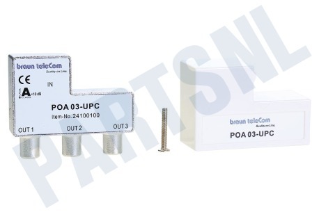 Braun Telecom  POA 3 UPC Verdeel element Push on IEC 3-weg splitter