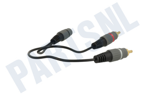 Easyfiks  Jack Verloopkabel Contra 3.5mm Female - 2x Tulp RCA Male