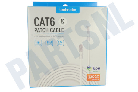 Technetix  CAT6-10M-SHOP CAT6 UTP Aansluitkabel RJ45 10 Meter