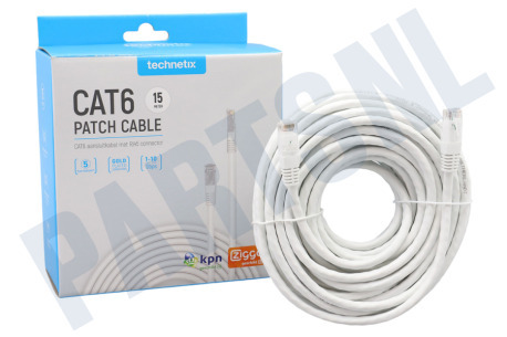 Technetix  CAT6-15M-SHOP CAT6 UTP Aansluitkabel RJ45 15 Meter