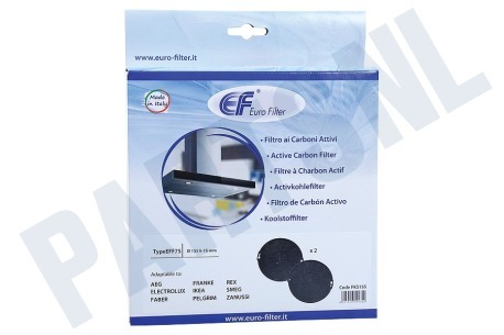 Elektro helios Afzuigkap Filter Koolstoffilter EFF75