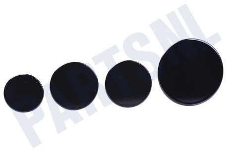 Electrolux  Branderdeksel Set van 4 stuks, zwart