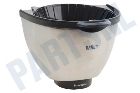 Braun Koffiezetapparaat Filterbak koffiezetapp metaal/zwart
