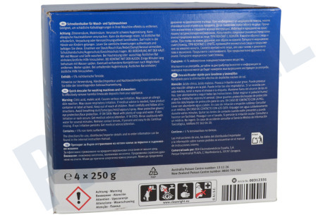 Constructa Wasmachine Y188312331 Ontkalker Snelontkalker, 4x250g