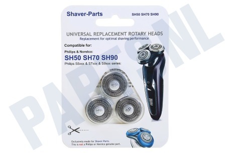 Universeel  SH50/SH90 Shaver-Parts SH50, SH70, SH90