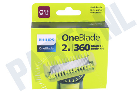 Philips  QP624/50 Scheerblad OneBlade 4D Face 2x