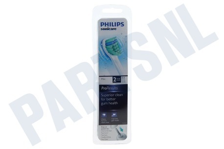 Philips  HX6022/07 Tandenborstelset ProResults compacte opzetborstels, 2 Stuks