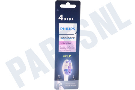 Philips  HX6054/10 S2 Sensitive, 4 opzetborstels