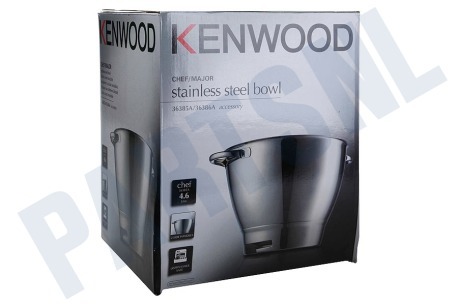Kenwood Keukenmachine 36385A Mengkom 36385A RVS Mengkom met handvatten, 4.6 Liter