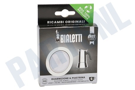 Bialetti  800412 Filter 6 Kops, 1 Afdichting