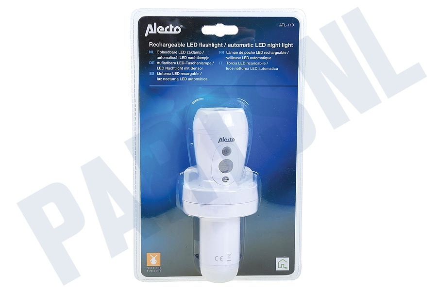 Strippen verkwistend Omhoog Alecto ATL-110 Oplaadbare LED Zaklamp Wit A003334
