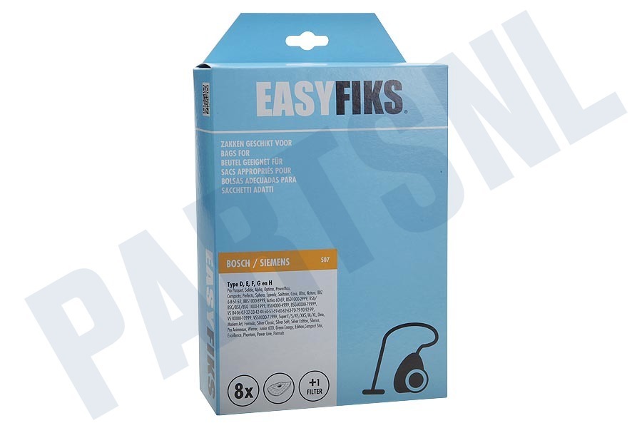 Easyfiks Stofzuigerzak 461407 Stofzuiger Easyfiks Stofzuigerzak 461407 Stofzuiger