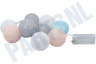 Universeel  Lichtsnoer "Cotton Ball" 10 LED