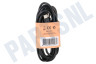 Universeel  USB Kabel geschikt voor Universeel Micro USB, Zwart, 200cm