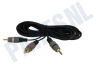 Jack 3.5mm Stereo Male - 2x Tulp RCA Male, 5.0 meter